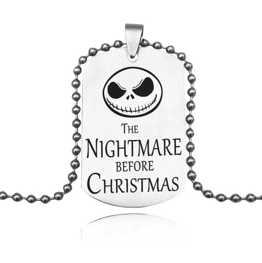 Nightmare Before Christmas Dog Tag Pendant